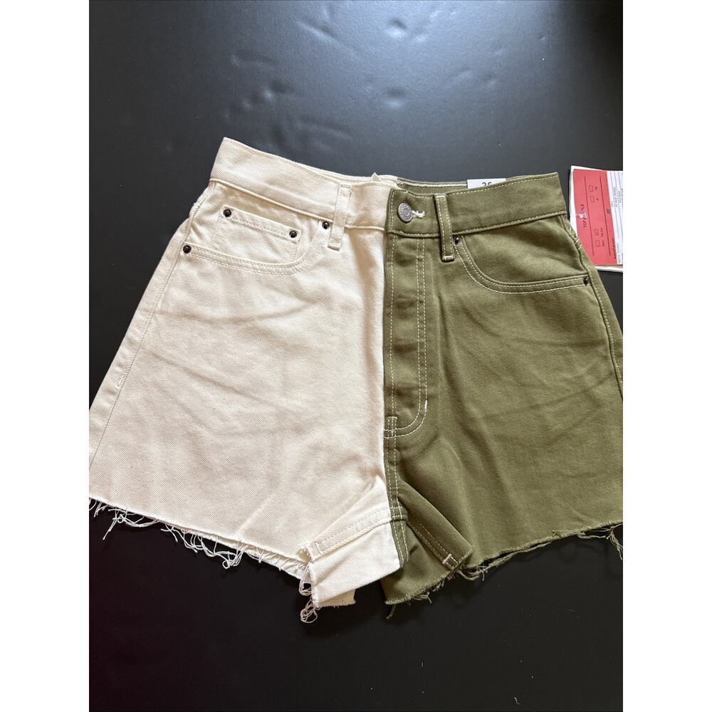 PacSun Womens /Jr Jean Shorts Ultra High rise Vintage 2 Colors Sz 26